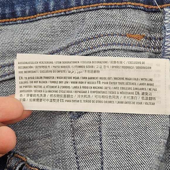 Abercrombie & Fitch A&F The 90's Slim Straight Ultra High Rise Jean Size 34/18 S - Picture 9 of 13